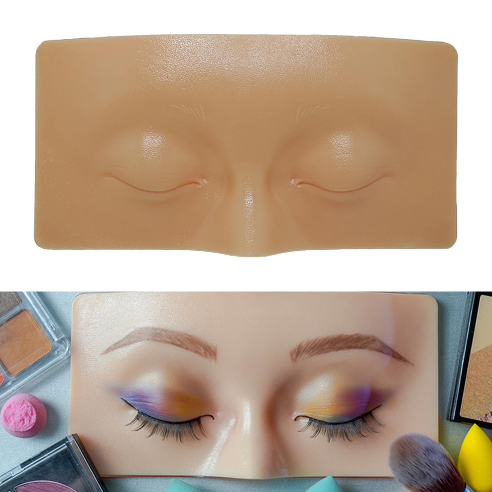 Makeup Practice board, 3D Realistic Pad, Makeup Makeup Practice Eyebrow Lash Training, face up