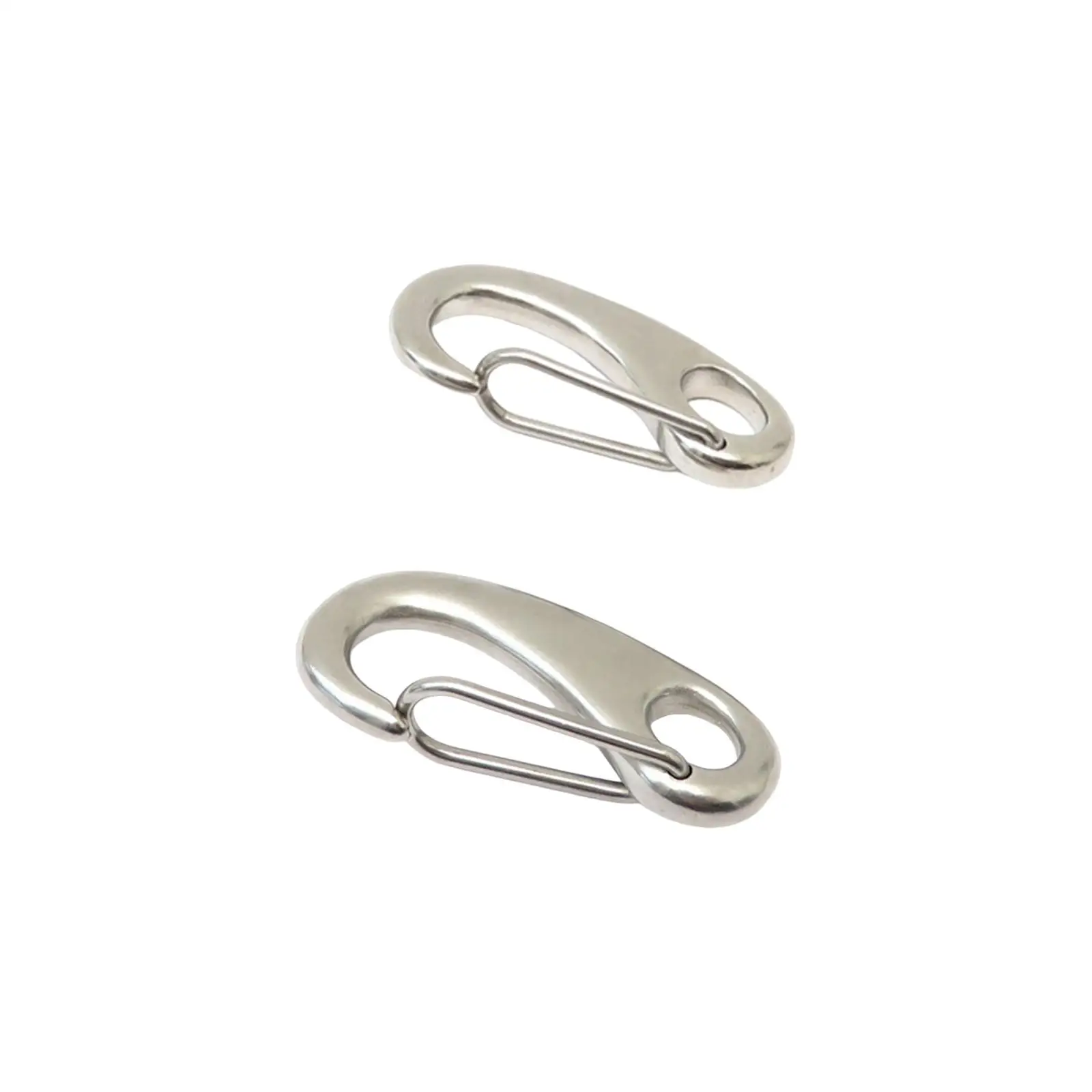Durable Spring Snap Hook Clip Key Rings Improved SS316 Stainless Clasp Carabiners Clip for Scuba Diving