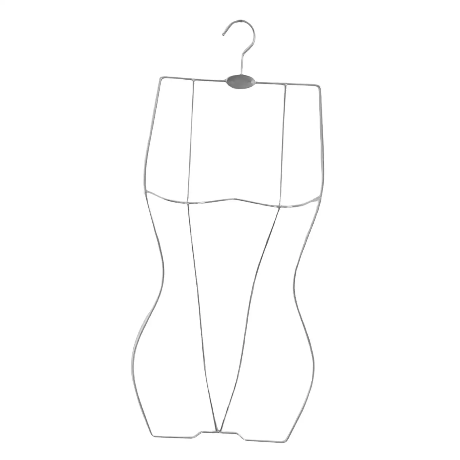 Ladies Wire Body Shape Swimsuit Hanger Holder Wardrobe Organizer Dress Coat Rack Bathing Suit Hanger for Bedroom Closet Home