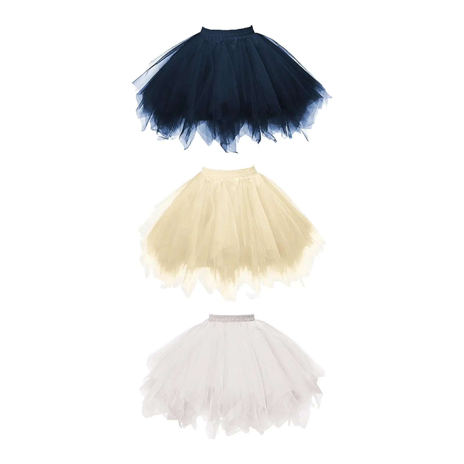 Women Tulle Tutu Skirt Dress up Ballet Dance Girl Lady Party Tulle Petticoat for Wedding Rehearsal Stage Performance Night Club