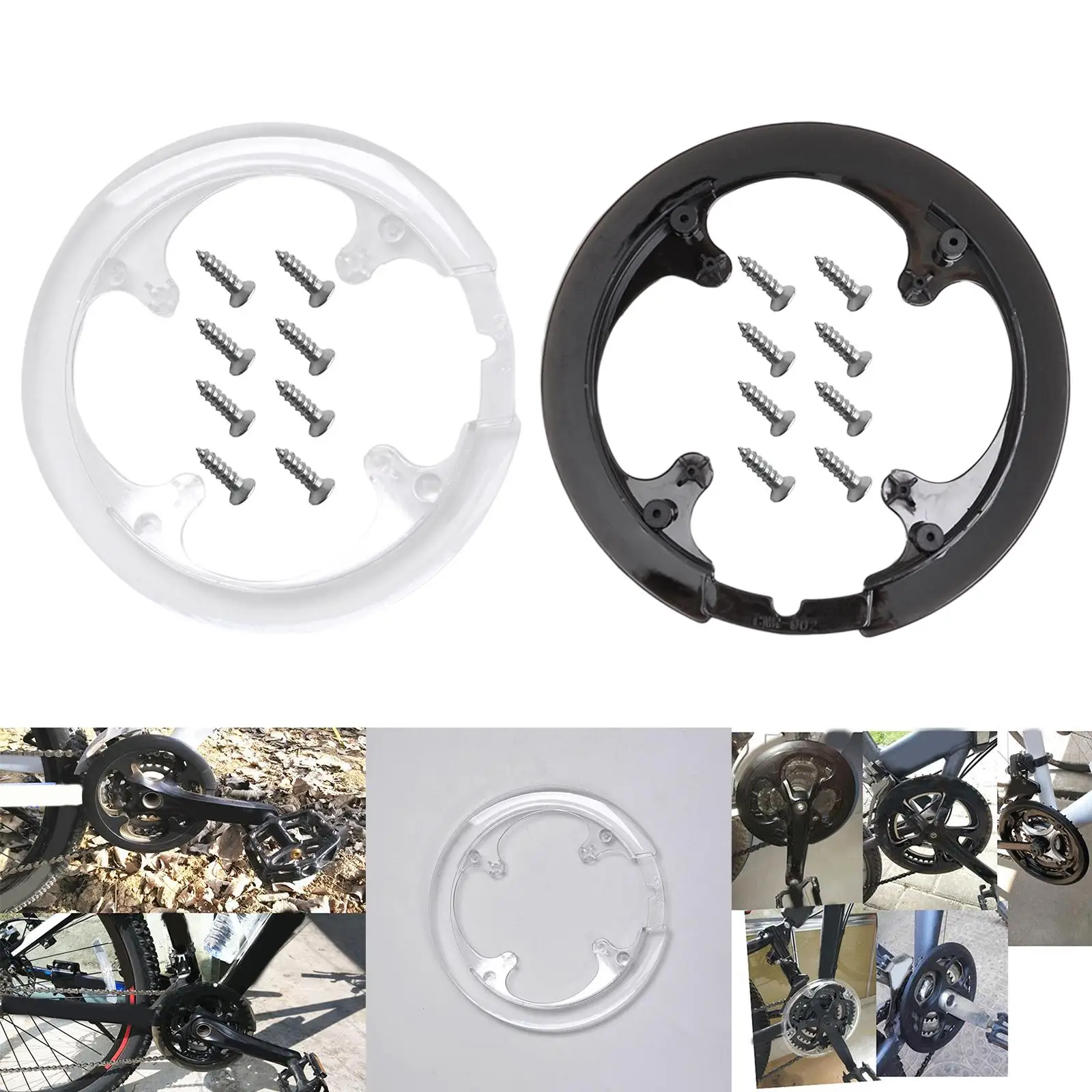 Bike Chainring Guard with Screws Lightweight for Wheel Cover Accessory