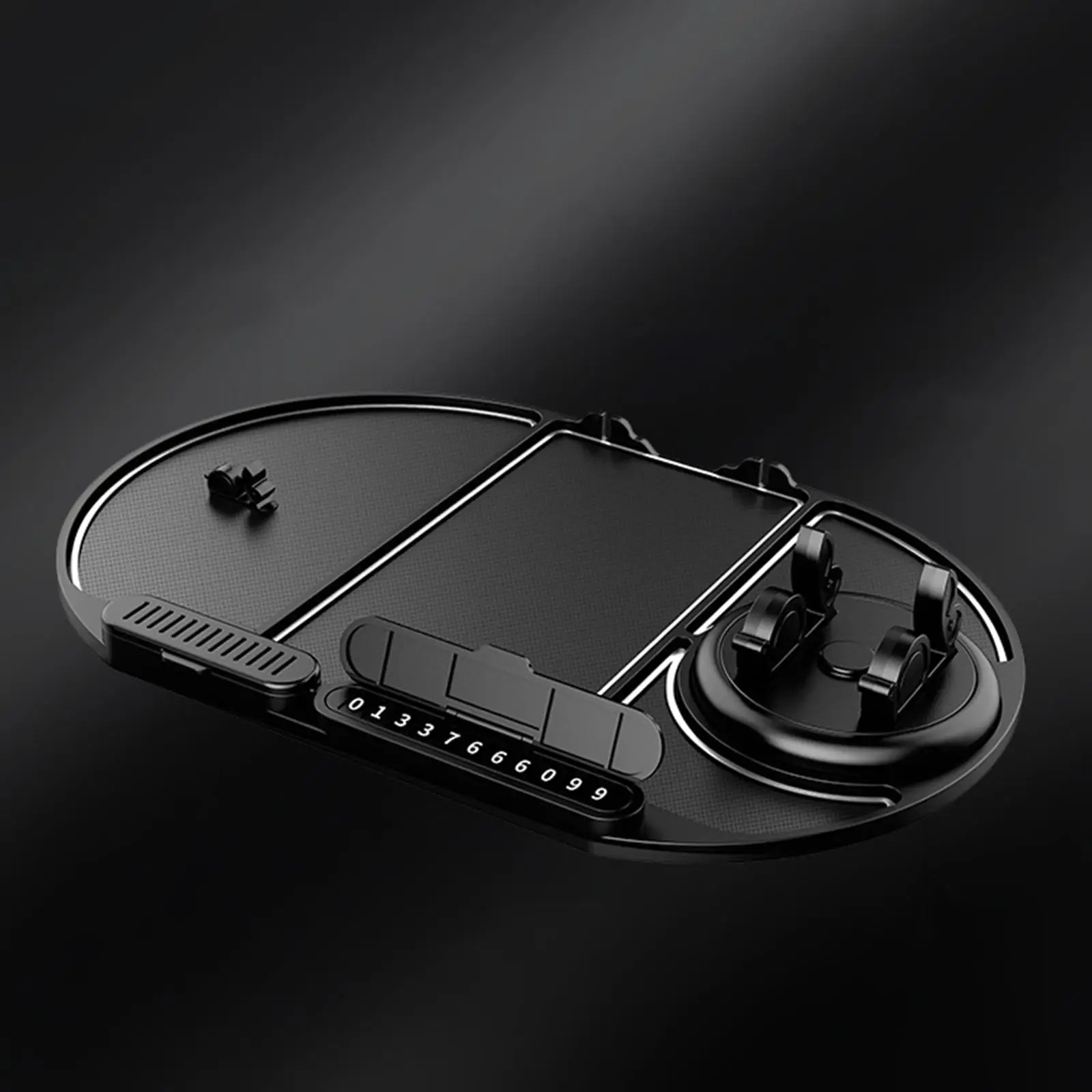Dashboard Pad Automotive Interior Washable for Phones Keys Perfume Rubber Pads Dash Phone Mount Holder Reusable Anti Slip Mat
