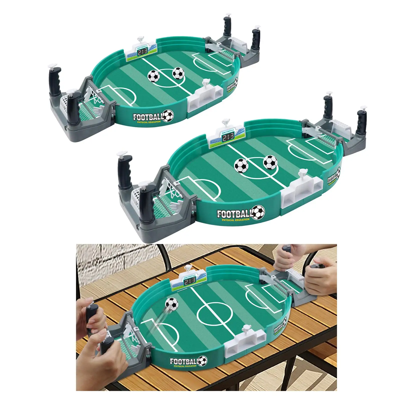 Soccer Tabletop Game Tabletop Play Ball Soccer Toy for Two Player