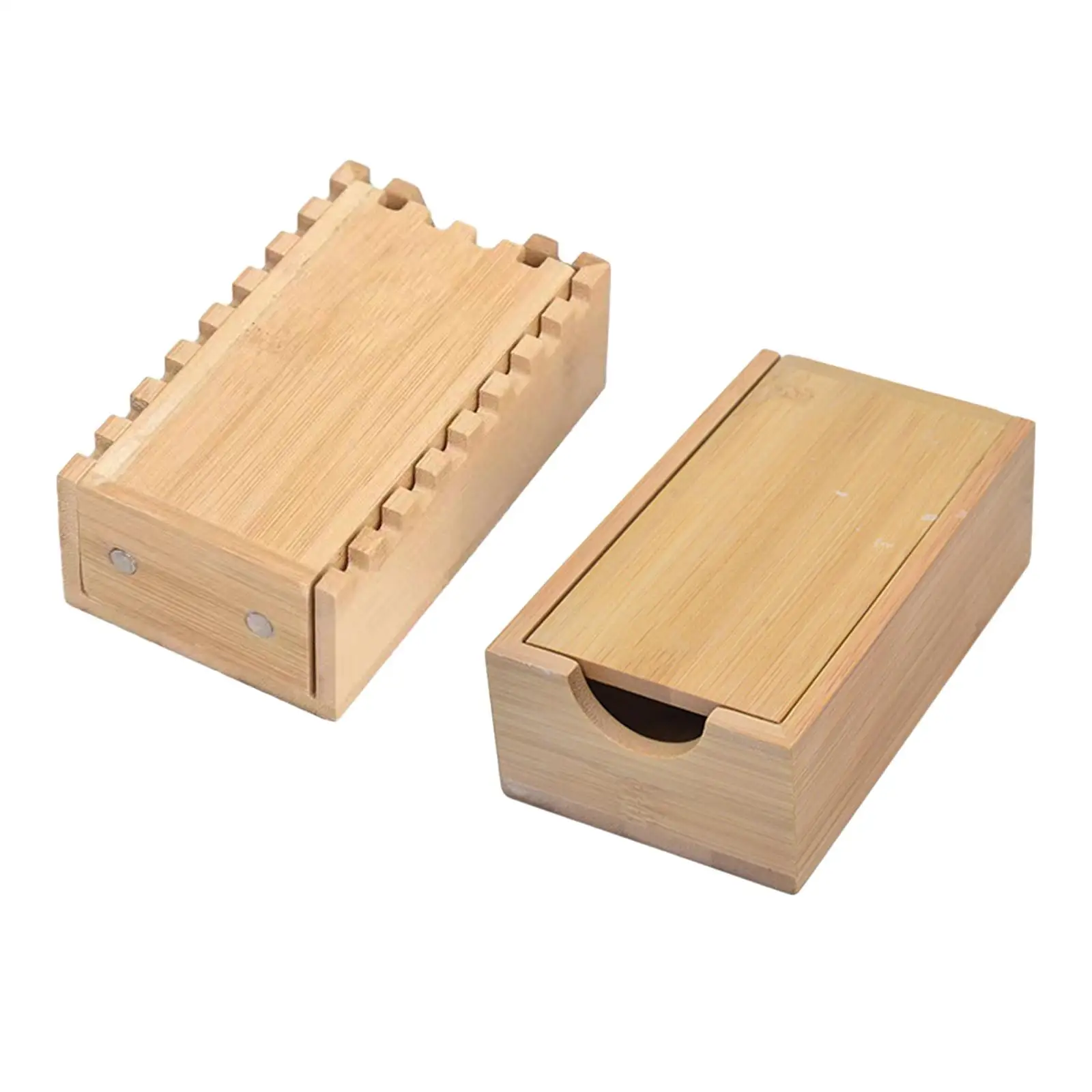 Wooden Rolling Case Bamboo Dice for RPG Players Tabletop Gaming