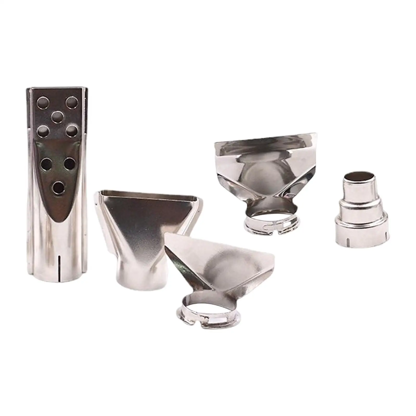 5x Multifunctional Heat Nozzle Attachments Steel Nozzles Replacement Kits for Shrinking Heat