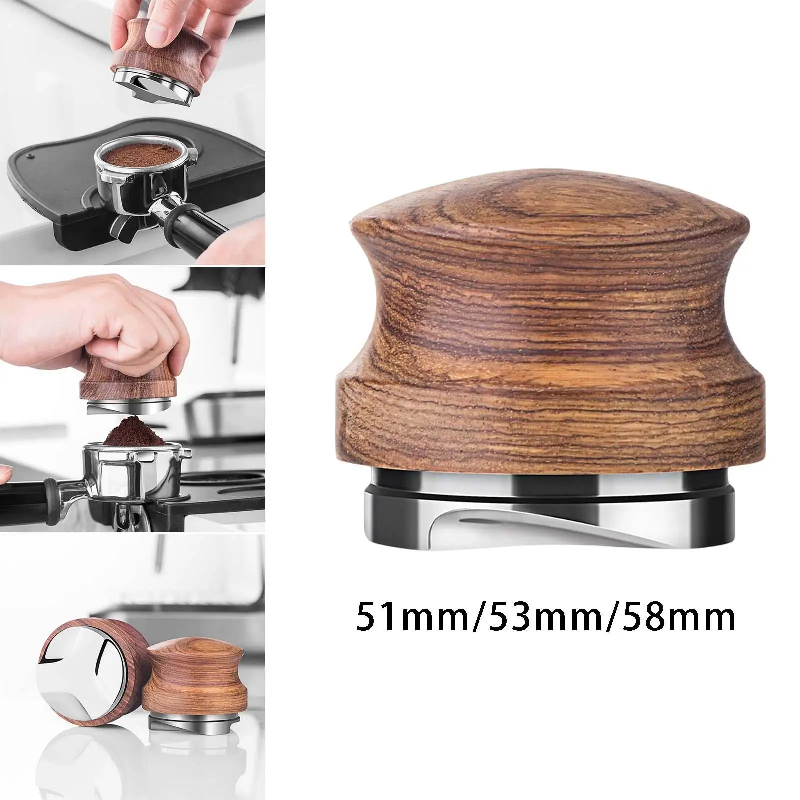 Professional Espresso Distributor Accessory Distribution Tool 3 Angled Slopes Adjustable Grind Tamper for Dining Room Cafe Bar