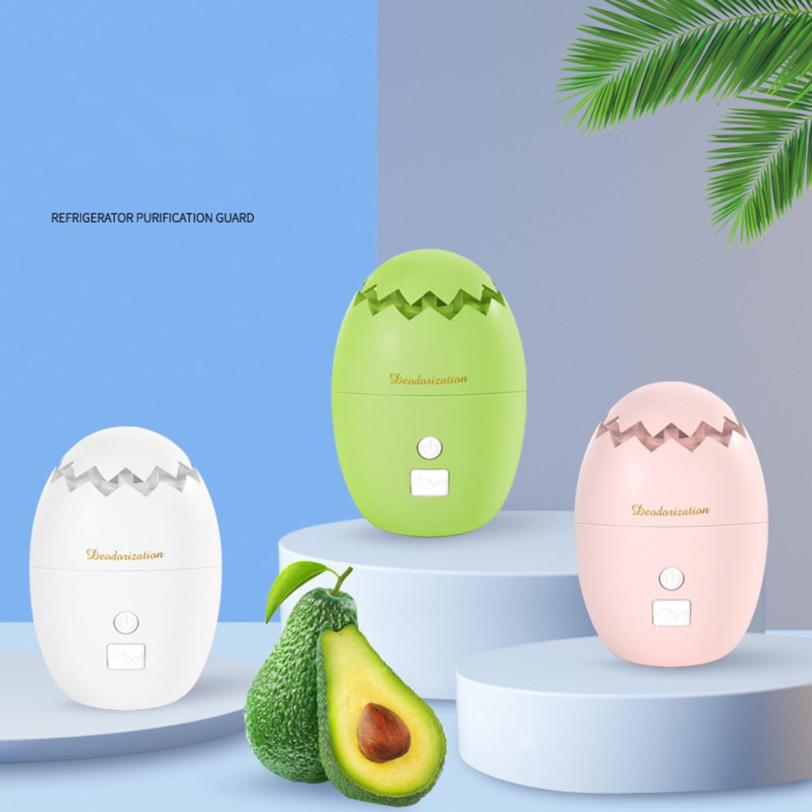 Ozone Refrigerator Air Purifier, Fridge Sterilizing Deodorizer, Mini Odor Air Fresher for Freezer, Cabinet, Wardrobe
