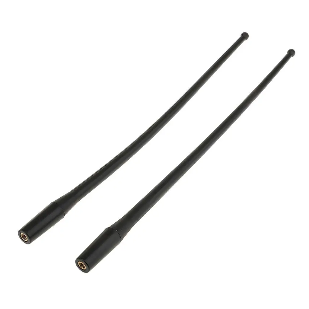 2pcs Motorcycle 14`` Rubber AM/FM Radio Antenna Masts for