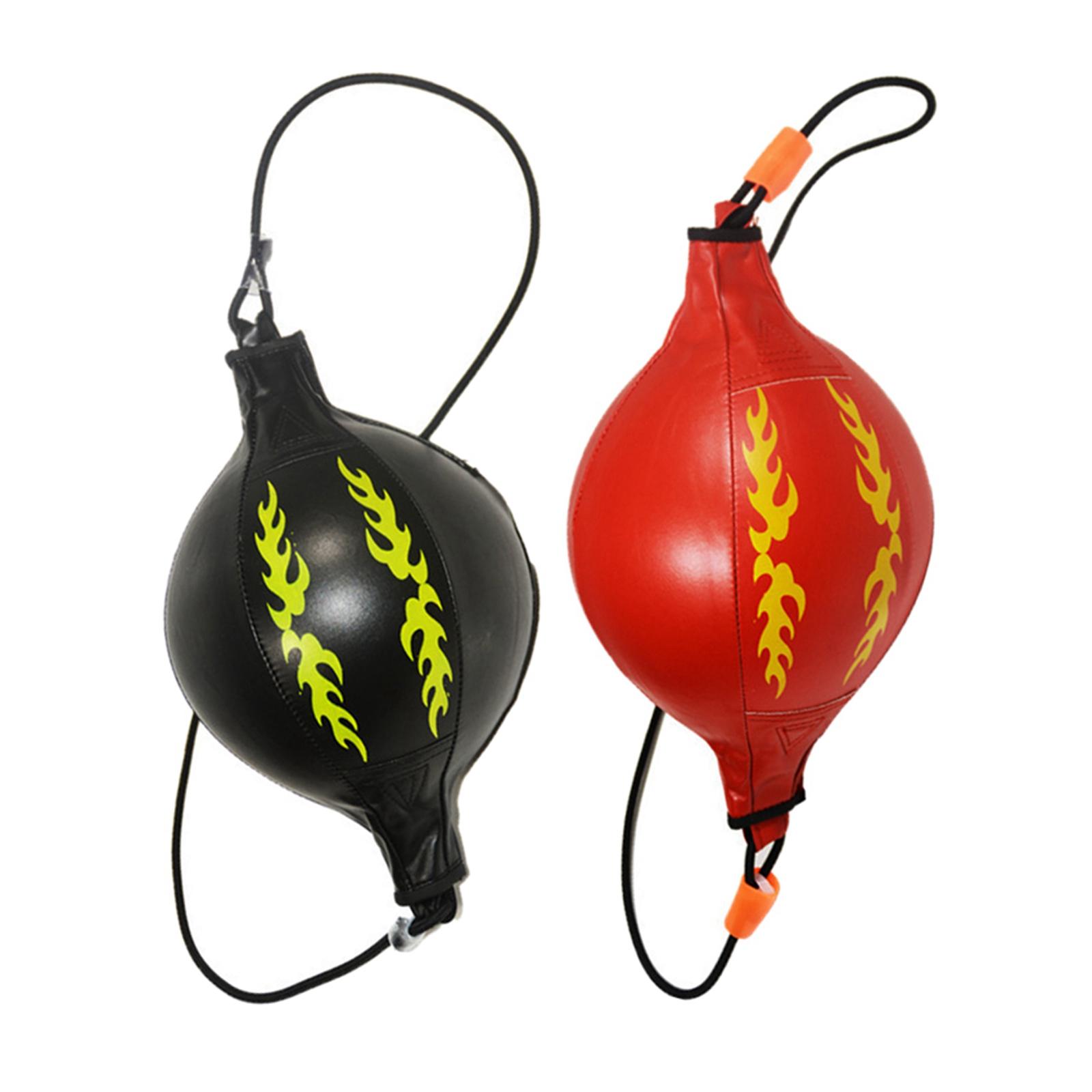 PU Boxing Reflex Ball Double End Punching Bag Training Fitness Equipment Gear Speed Ball for Agility Fight Skill Outdoor Indoor