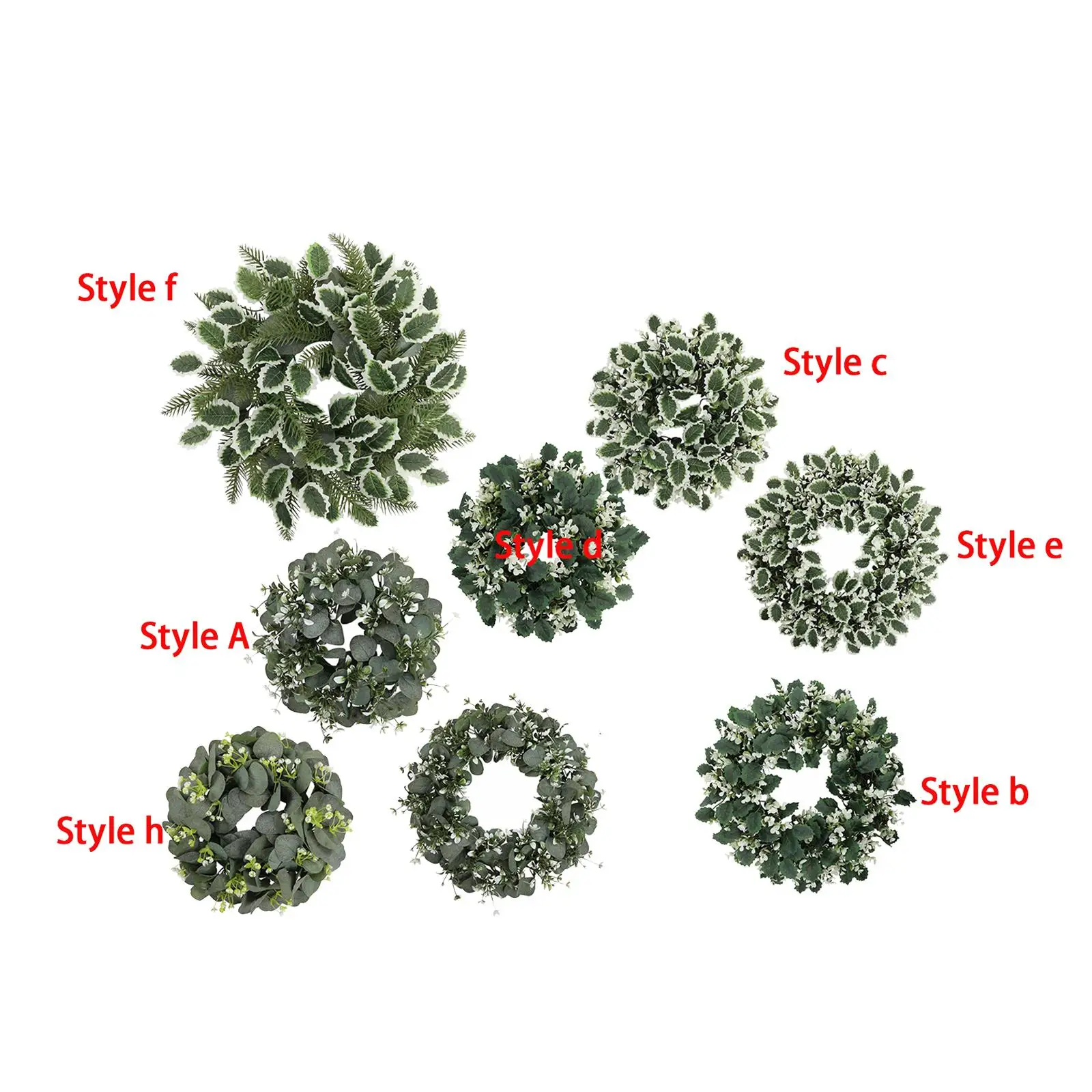 Artificial Christmas Wreath Simple and Fashion Durable Home Decor Fall Wreath Outdoor for Celebration Patio Garden Party Window