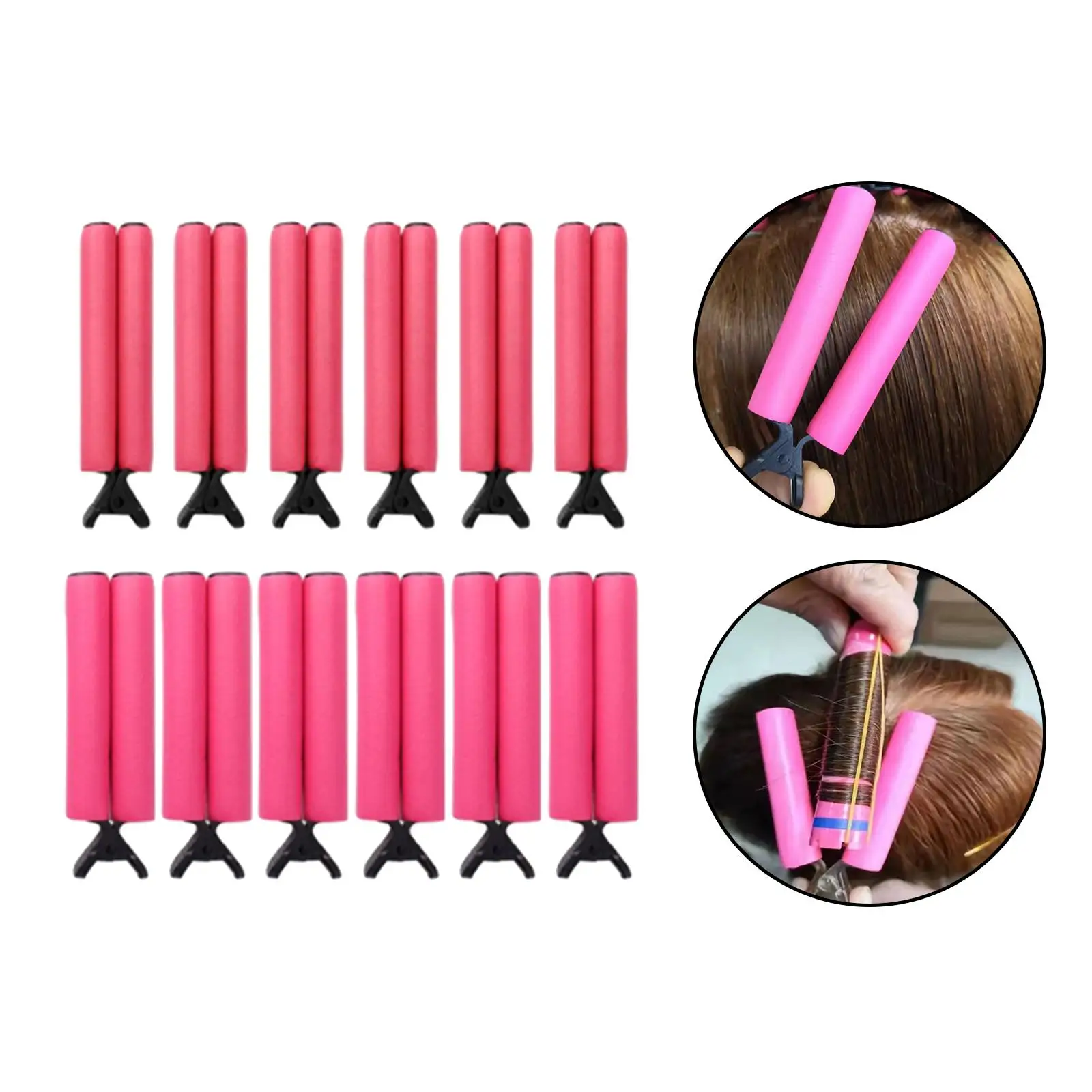 12 Insulation Clip, Hairdressing Tool Without Trace Perm Fixing Sponge Clips, for Barber Salon Easy to