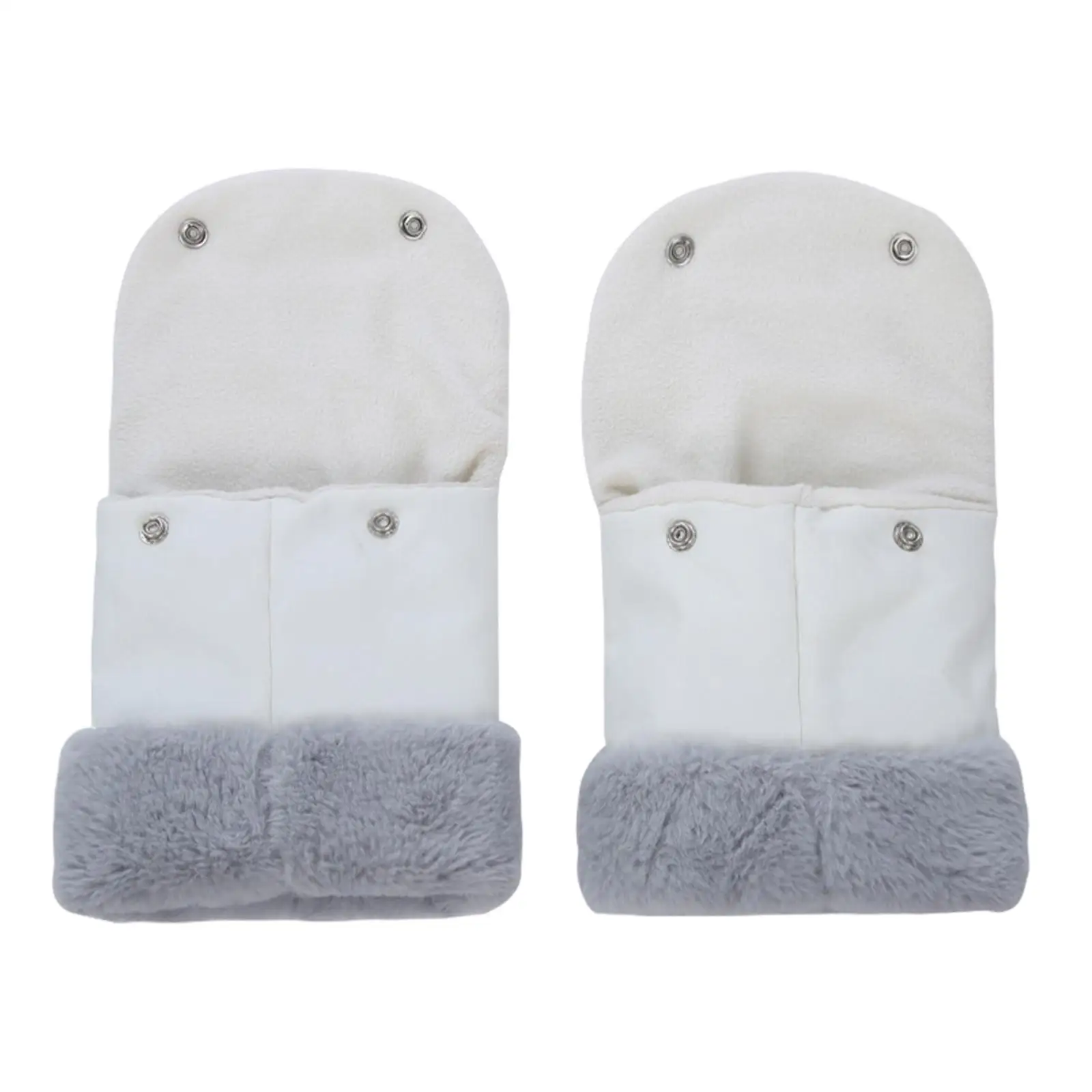 Stroller Winter Gloves Rainproof Snap Closure Pram Hand Warmmuff Pushchair Mittens for Golf Cart Pet Gears Shopping Cart Handbar