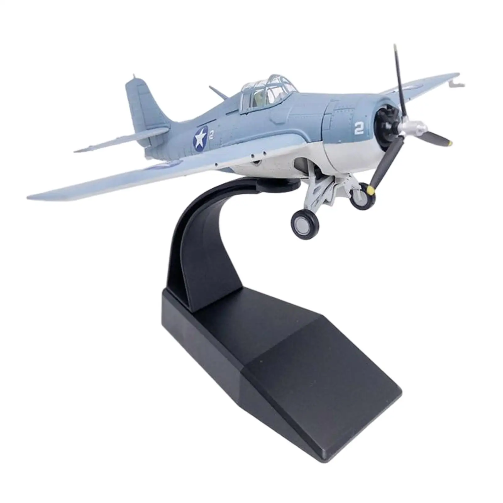 US  Plane Model 1:72 Scale 3D Alloy Simulation Ornament Fighter Model Toy for Living Room Home Table Decor Accessory