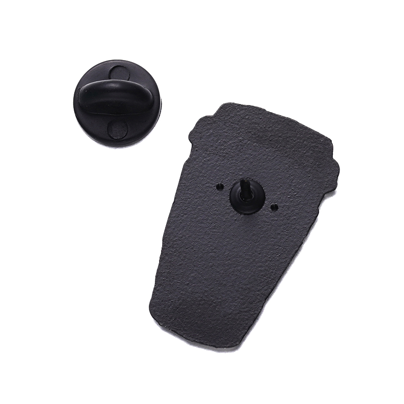 Kaffeetasse Brosche Emaille Pin Text Benutzerdefinierte Frauen Kinder Angetrieben Durch Kaffee Revers Hüte Abzeichen Metall Geschenk Zubehör Schmuck Großhandel – Detail 2