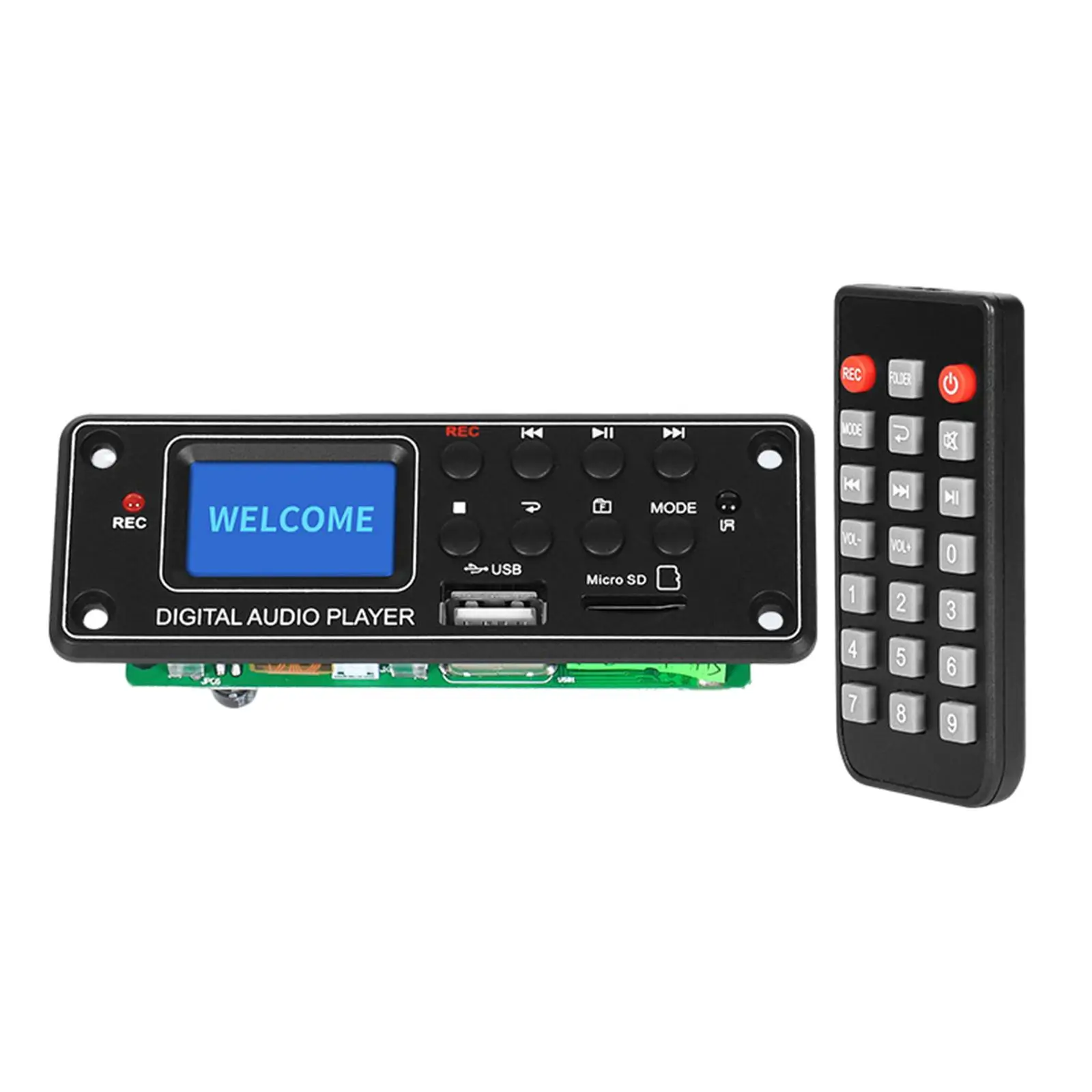 MP3 Player Decoder Module with Remote Support TF Card U Disk Music Player Board Accessories 12V Bluetooth MP3 Decoding Board