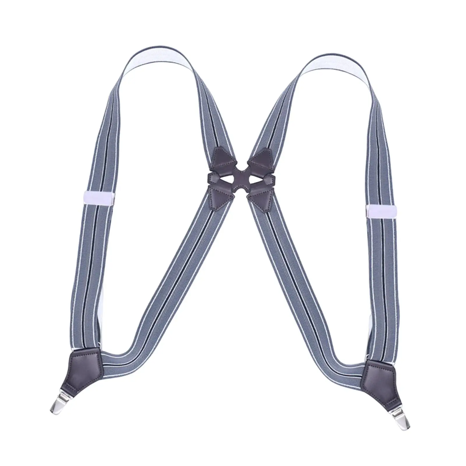 Men Suspenders Elastic Straps Unisex Adults Adjustable Y Shaped Back Belt