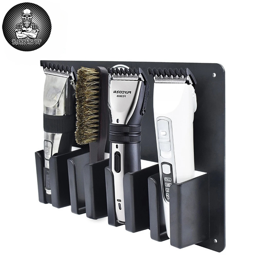 Best of Barbershop Hair Trimmer Shaver Holder Rack Salon Electric Cutter Wall Mount Stand Barber Station Tool Stand Hairdresser Supplies Reviews & Tips