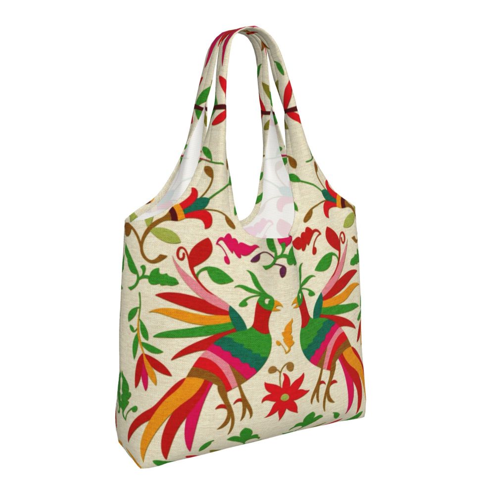 Compras, Têxtil Floral Tradicional, Bolsa De Ombro