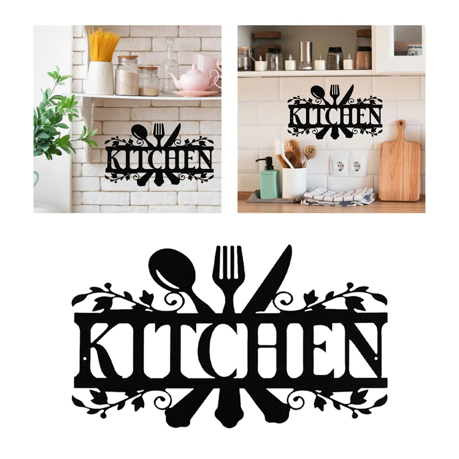 Rustic Metal Kitchen Signs , Fine Craftsmanship to Enhance Pantry   Addition Weatherproof 