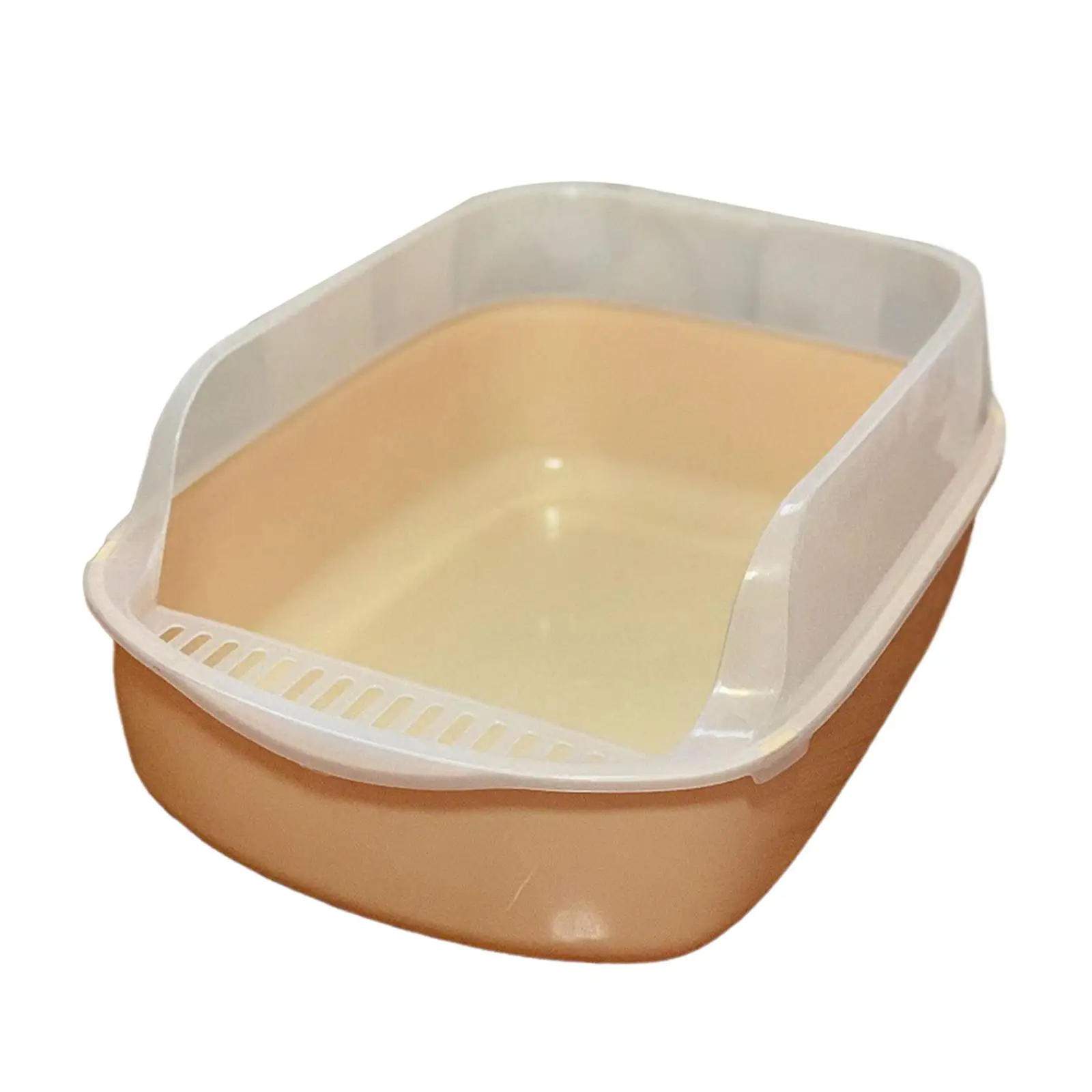 Cat Cat Toilet Large Space Splashproof Kitty Litter Pan Semi Enclosed Cat Sandbox Pet Litter Tray for Medium Large Cats Rabbit