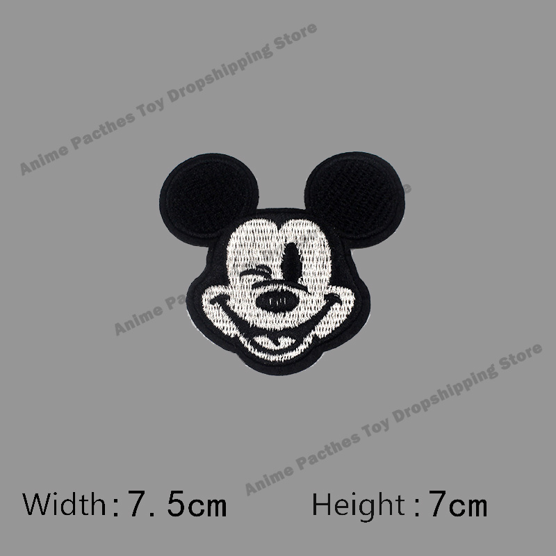 Mickey Mouse Patches Clothes  Cartoon Mouse Embroidery Patch - Cartoon  Embroidery - Aliexpress