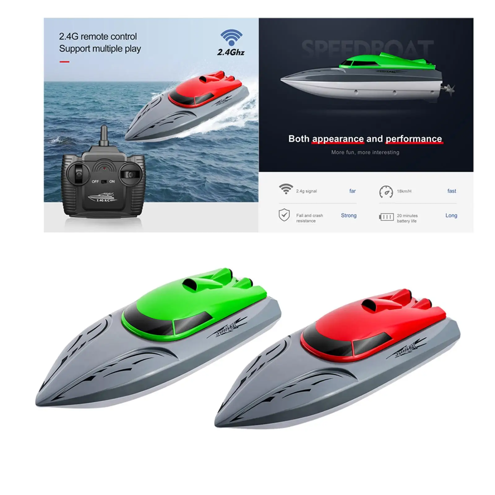 Dolity 2Pack RC Racing Boat Brushless Waterproof Electronic  