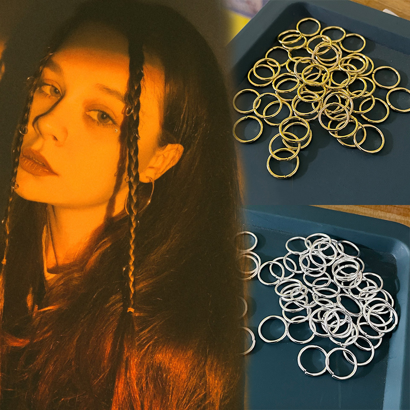 Best of 10-50Pcs 10-16mm Hair Rings Metal African Braid Dreadlocks Bead Hair Cuffs Dread Tube Charm Girls Hair Accessories Styling Tool Reviews & Tips