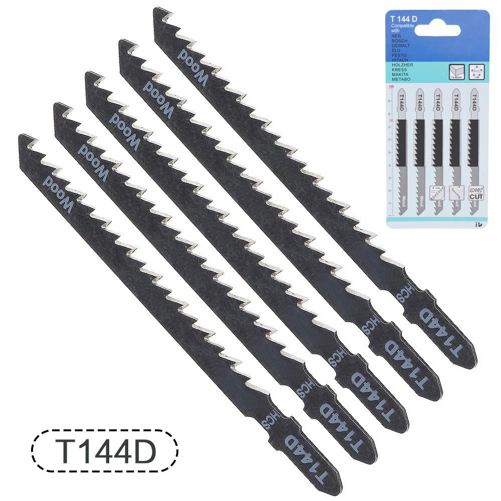 STONEGO HCS Stichsägeblatt-Set T101B T101D T144D T101BR T244D T127D T111C T111D 100 mm T-Schaft Sägeblatt zum Schneiden von Holz/Metall – Detail 3