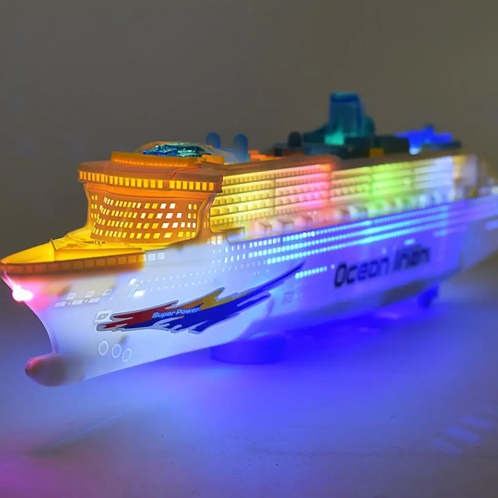 ELECTRIC  SHIP  LINER TOY with FLASHING LIGHTS SOUNDS EDUCATIONAL