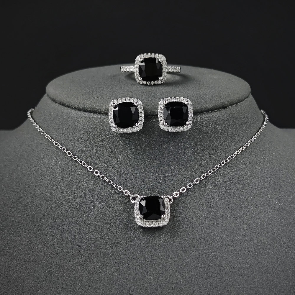 Description: Women's Party Jewelry Set with Stone Necklace 