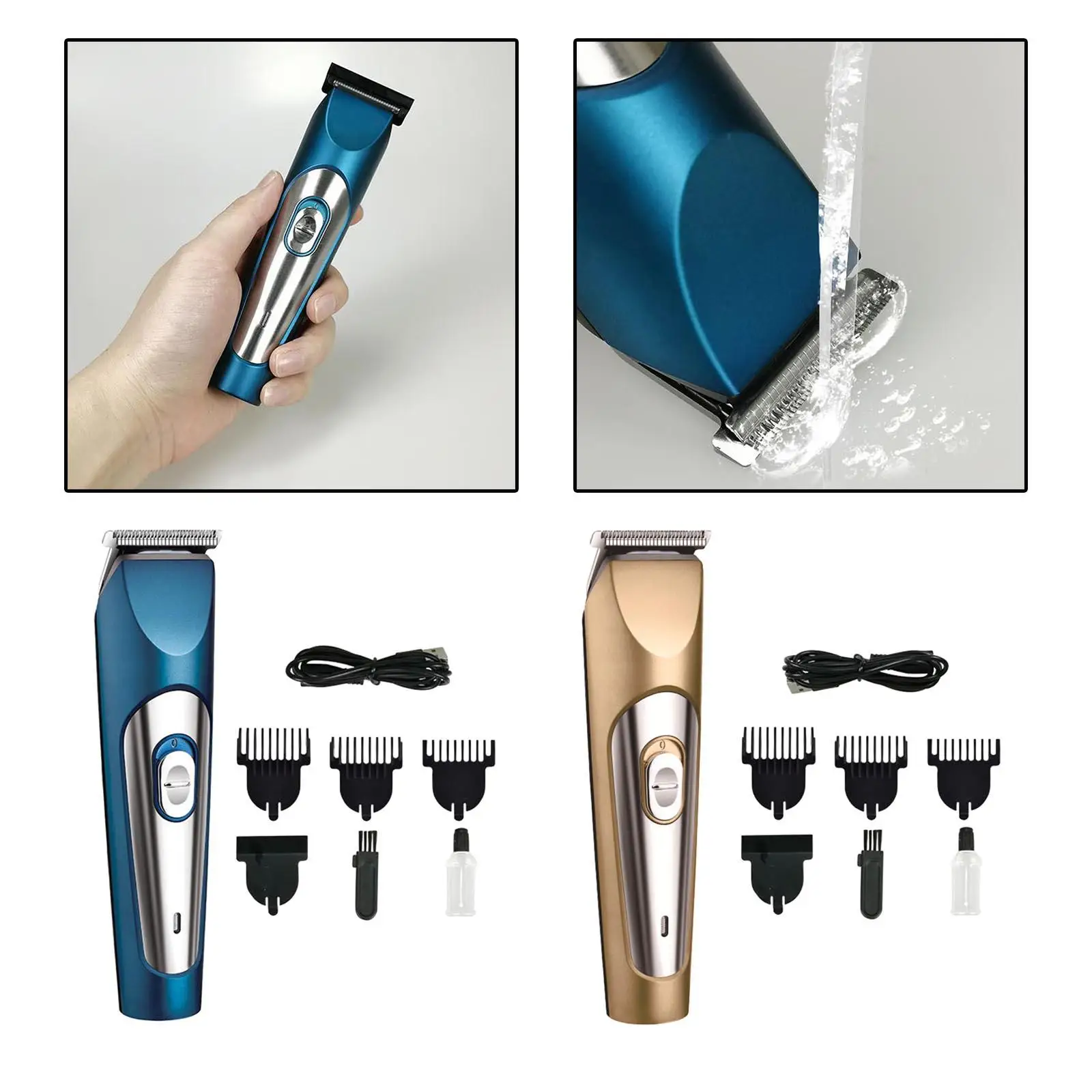 Professional Hair Clipper Stainless Steel Removable for Men Hair Cutting