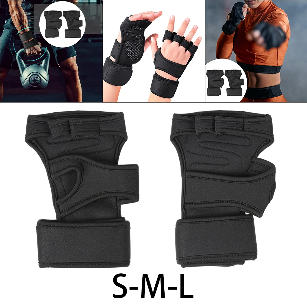 Men Women Fitness Gloves with Wrist Wrap Mens and Women Silicone  Weightlifting unisex adult Weight Lifting
