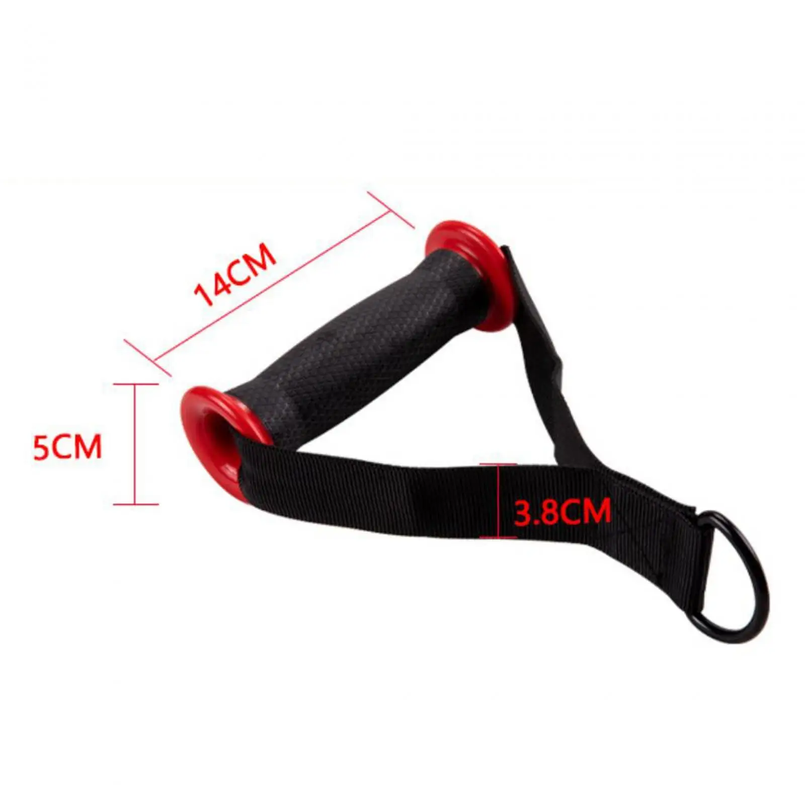 2 Pieces Gym Handle Resistance Bands Exercise Equipment Yoga Resistance Exercise Lat Row Bar Attachment Stirrup Pull up Handles