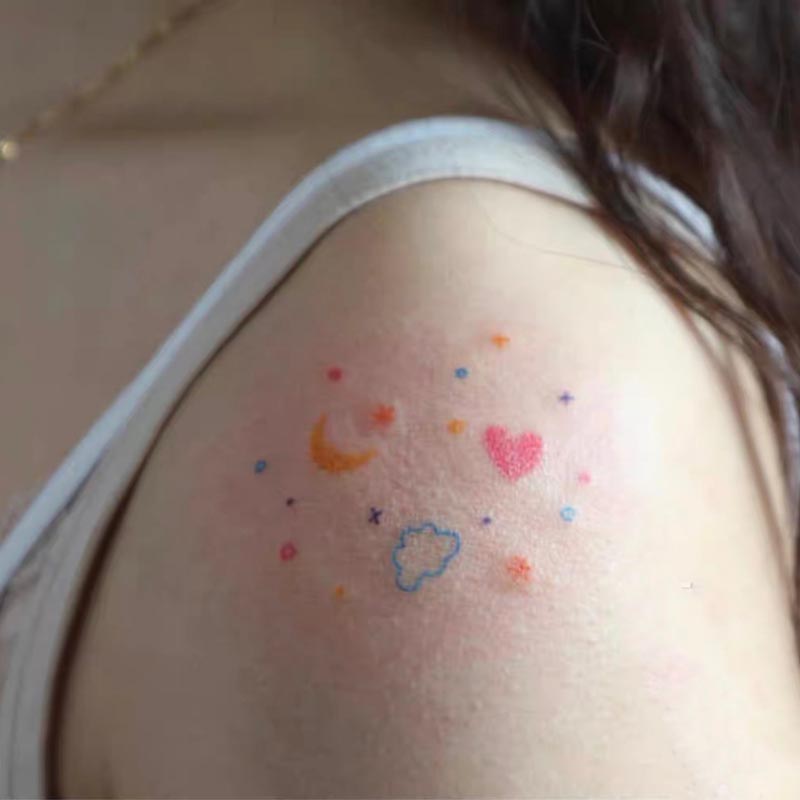 Best of Waterproof Temporary Tattoo Sticker Moon Clouds Heart Stars Cute Harajuku Design Body Art Fake Tattoo Flash Tattoo Arm Female Reviews & Tips