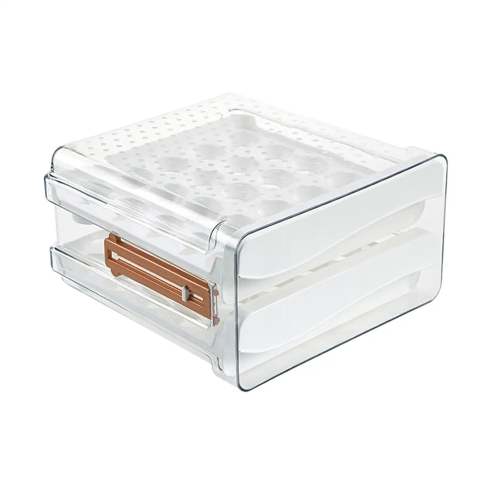 Refrigerator Egg Holder Stackable Egg Organizer Bin for Refrigerator Cabinet