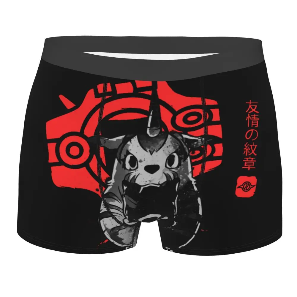 Man Friendship Sumi-e Underwear Digimon Nostalgic Anime Sexy Boxer Shorts Panties Homme Breathable Underpants polyester boxers