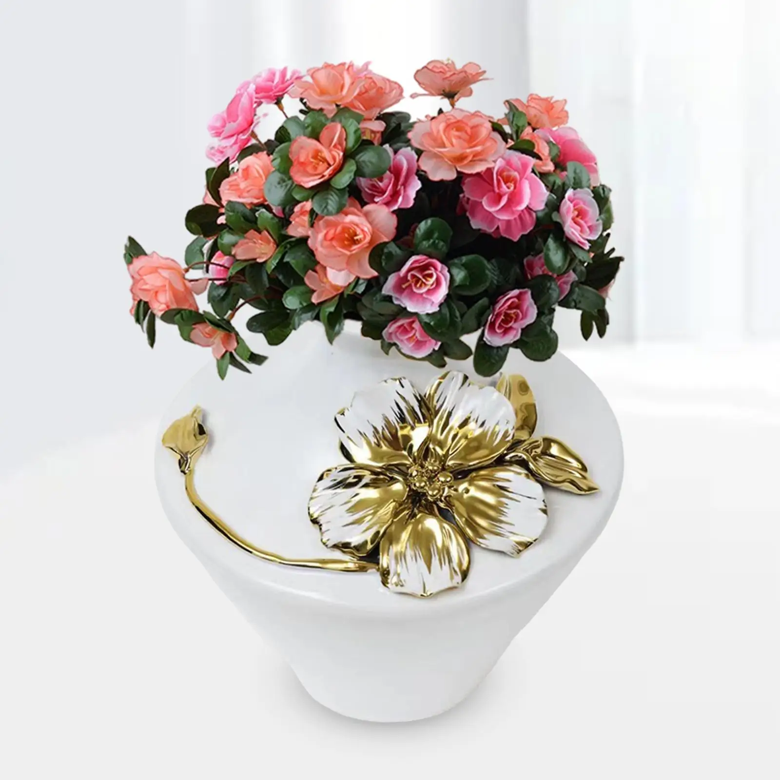 Flower Arrangement Pot Flower Vase Minimalist Decorative Vase for Farmhouse Shelf Table Room Centerpiece Ornaments