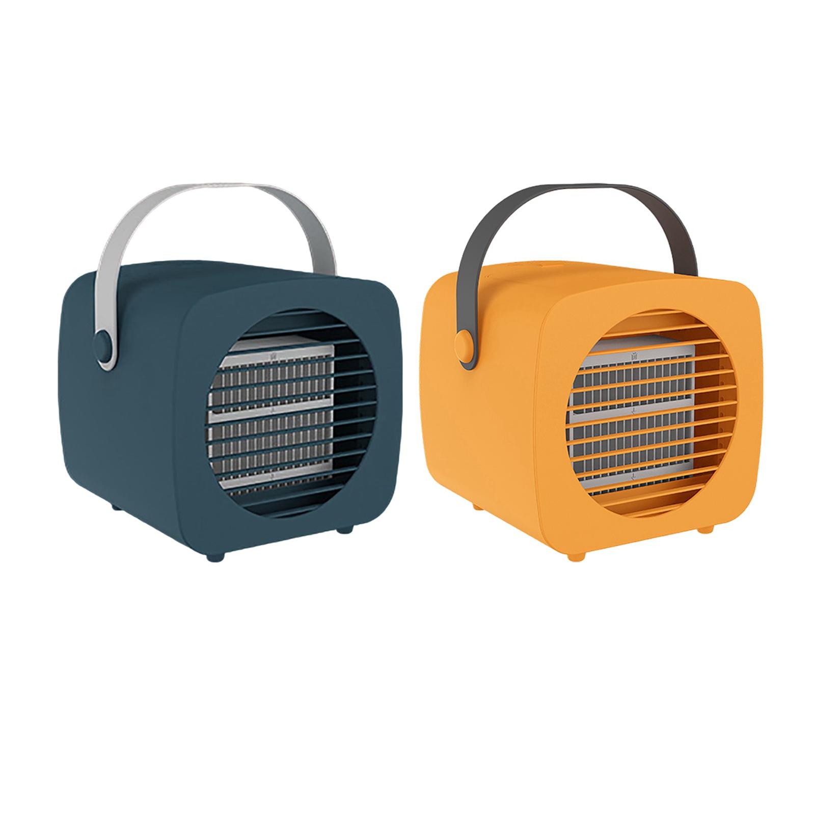 Small Rechargeable Evaporative USB Air Cooler Fan Humidifier Misting Unit Personal Portable Air Conditioner for Home Outdoor