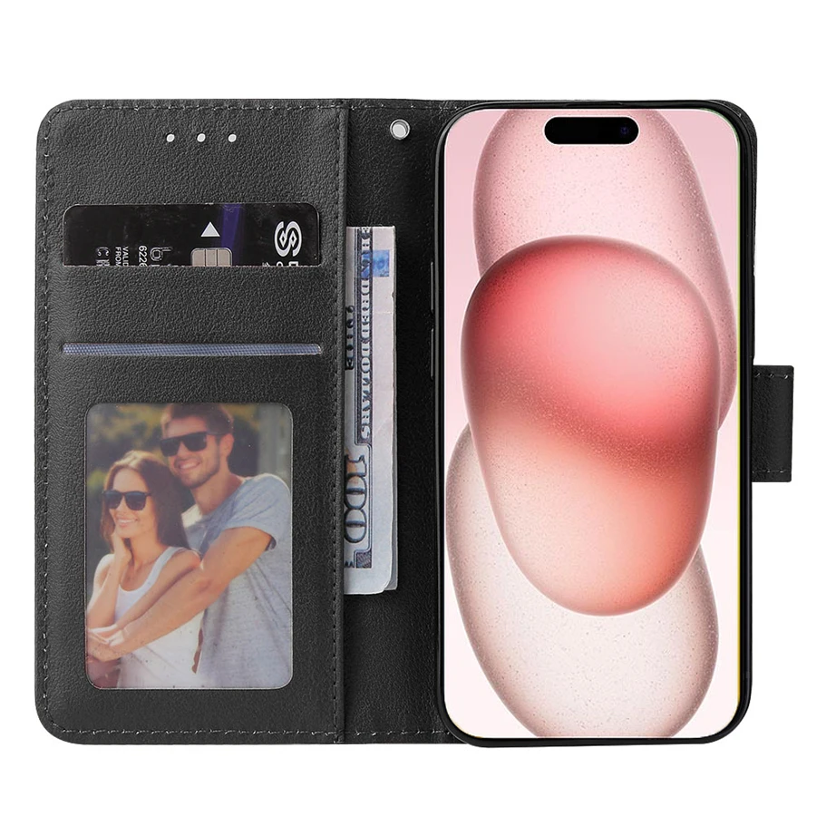S0fb54fad39e441f7a30d9db1ca9bce198 Wallet With Card Slot Photo Frame Stand Magnetic Flip Leather Case For Apple iPhone 15 Pro Max 14 Plus 13 12 11 Anti-fall Cover