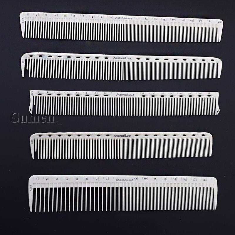 Best of Japanese Double-sided Laser Scale Hair Comb Hairdressing Anti-static Hair Cutting Comb Salon Haircut Non-slip Handle G0302 Reviews & Tips