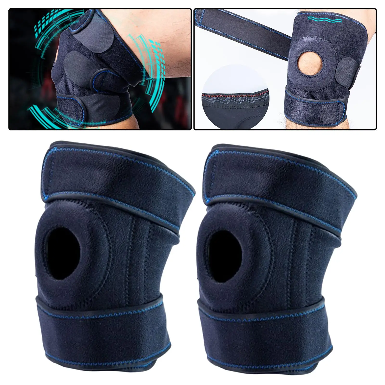 1 Pair Knee Support  Sports Ligament Stabilizer   Adjustable