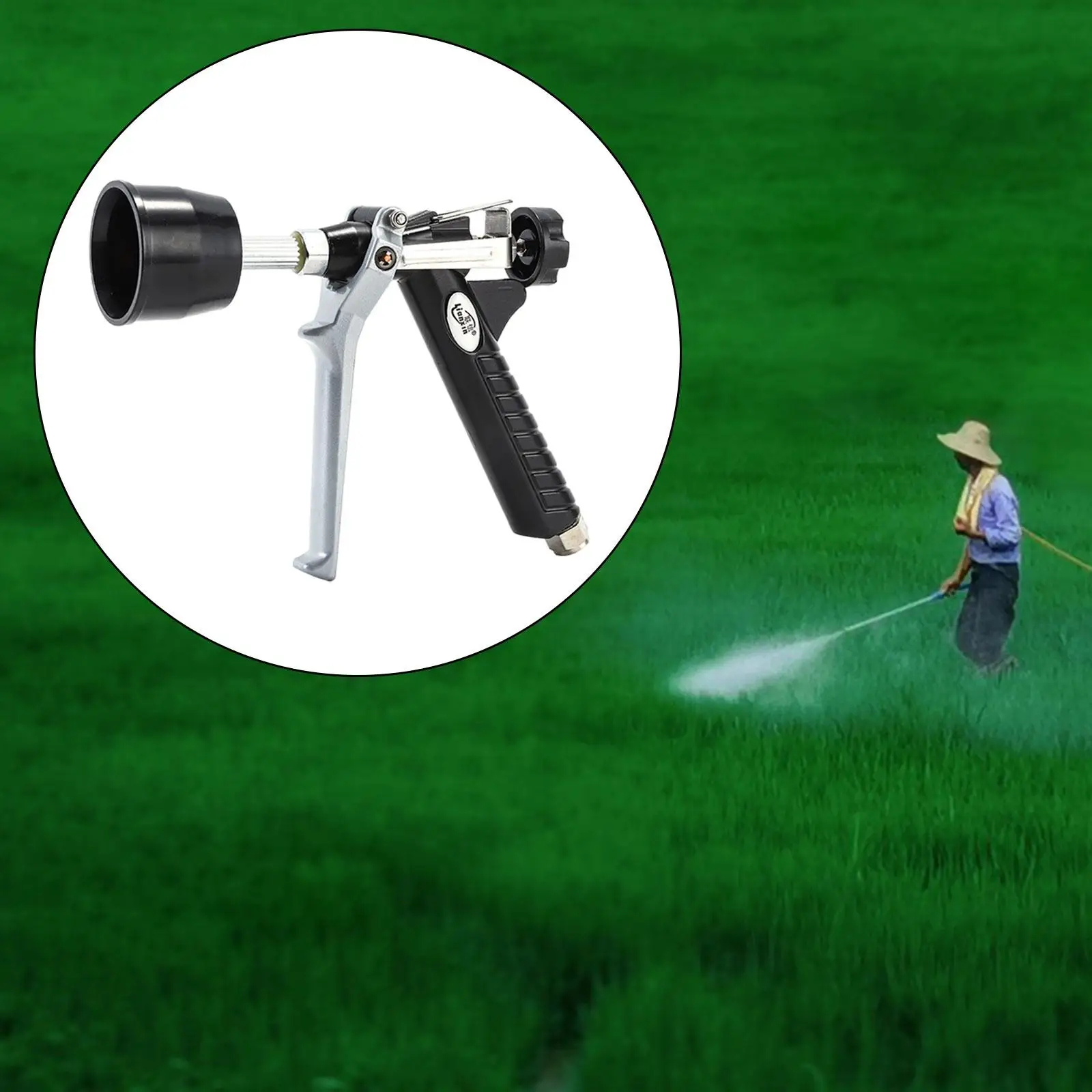 Garden Irrigation High Pressure Hose Nozzle Head Replace Parts for Lawn Yard