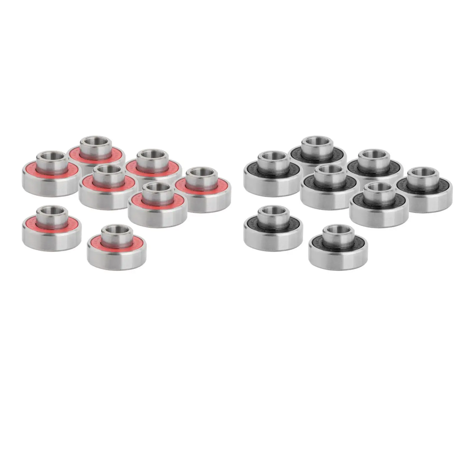 8x Skateboard Bearings ABEC 11 Precision 608 2RS with  and  Washers for Longboard, Scooter, Roller Skates, Inline Wheels