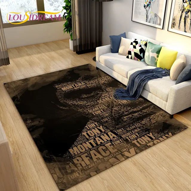 Movie Scarface Tony 3d Printing Area Rug Large,carpet Rug For