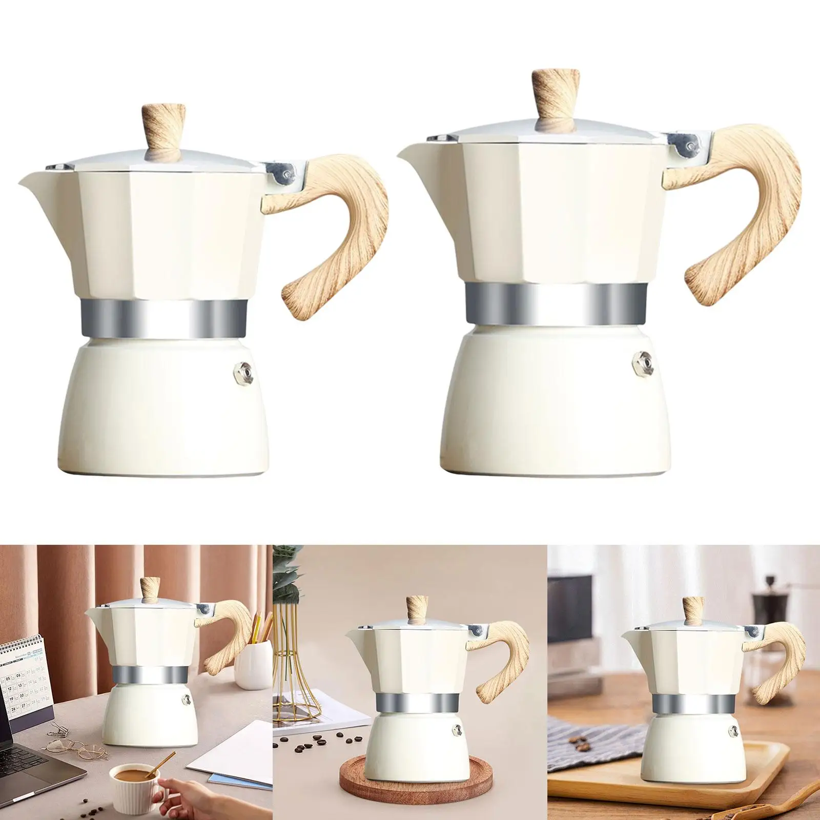 Espresso Maker Pot Lightweight Kitchen Tools Barista Accessories Coffee Maker Pot for Kitchen Home Office Travel Outdoor Camping