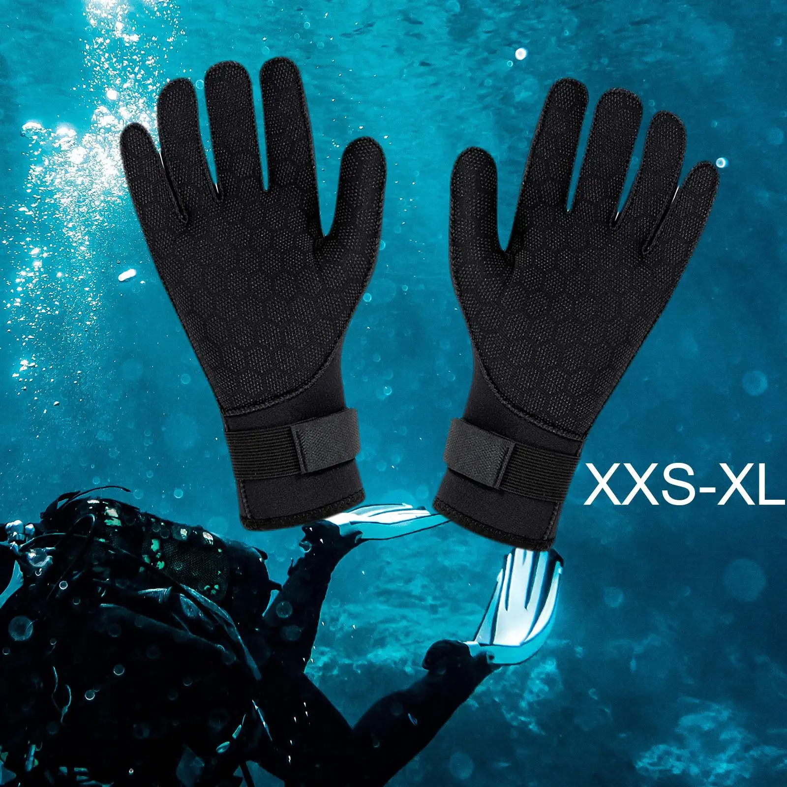 3mm Neoprene Gloves Antiskid Wetsuit Gloves for Men Women Snorkeling Fishing