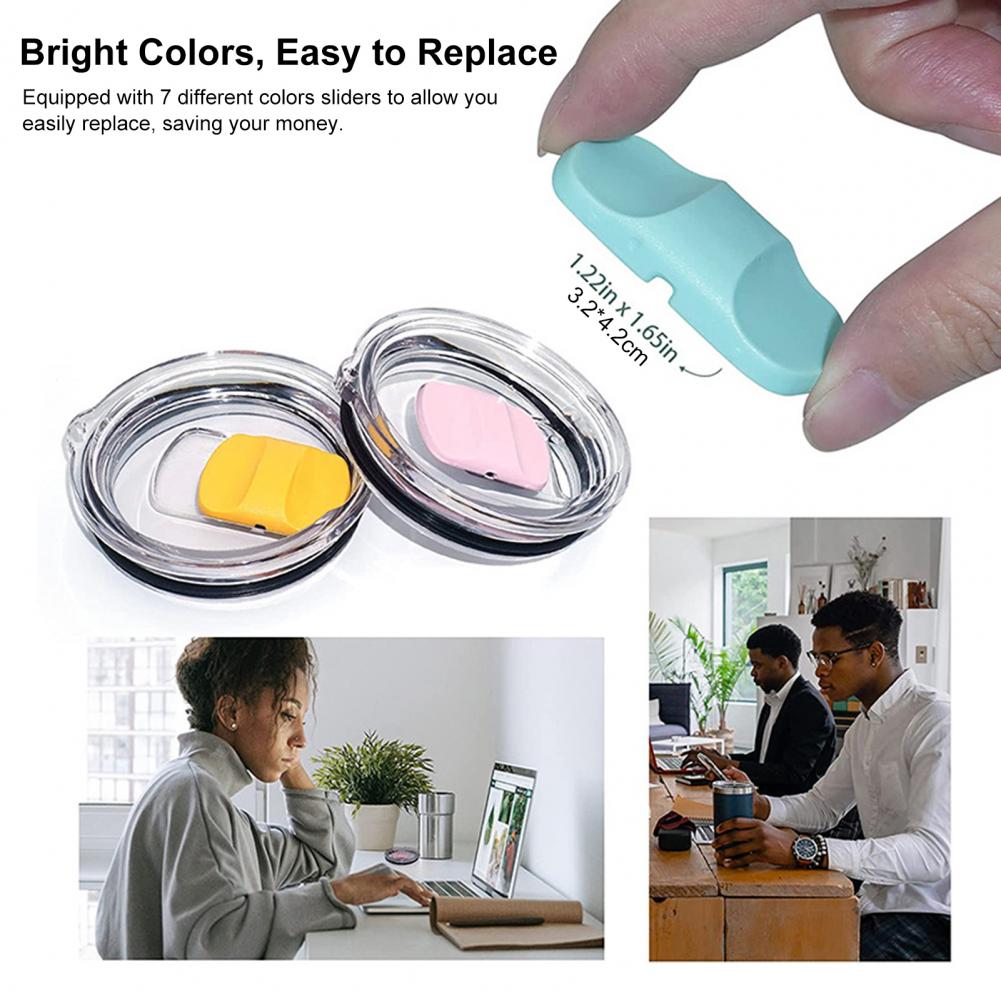 Description Picture 6 of itemCup Lid Magnetic Slider Straw Hole Good Sealing Heat-Resistant Anti-Drop Smooth Opening 20/30oz Drink Cup Lid