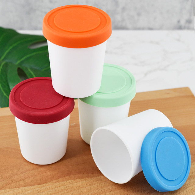 Ice Cream Containers Leak Proof Dessert Cups Reusable Freezer Storage Tubs  Cream Pint Containers Smoothies Milkshakes Pint Cups - AliExpress