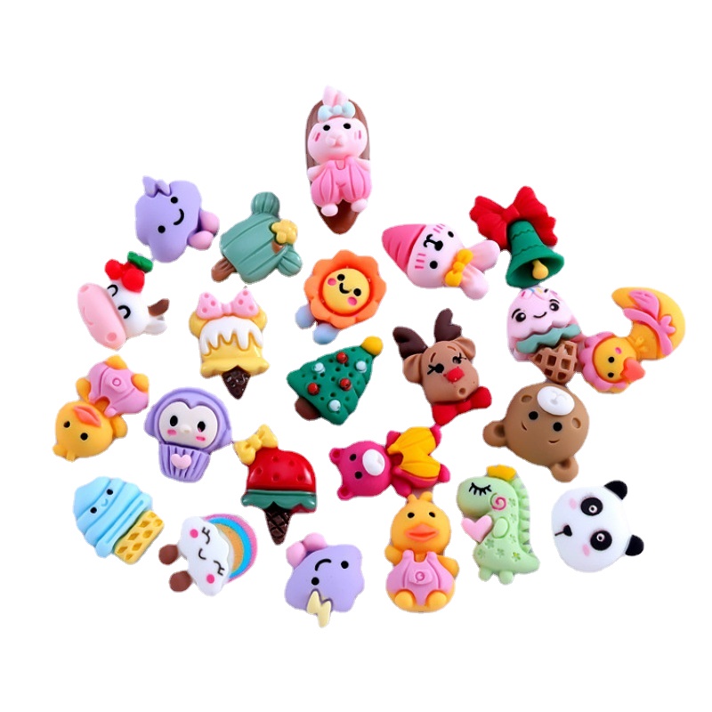 Best of 100Pcs Bulk Nail Charms Kawaii Multi-Shapes Mixed Resin Nail Charms Cute 3D Nail DIY Slimes Crafts For Nail Art Decorations Gems Reviews & Tips - Image 3