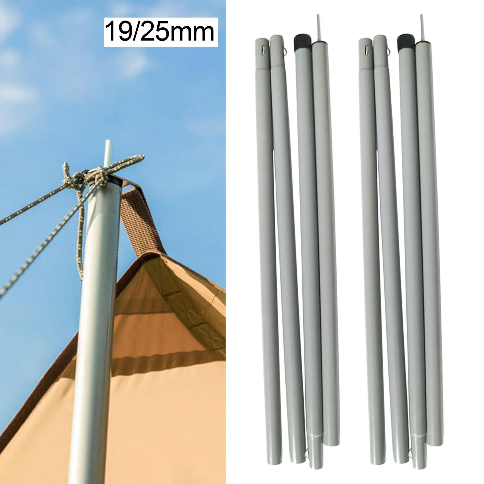 Camping Tent Pole Portable Universal Rod Holder for Shelter Tarp Outdoor